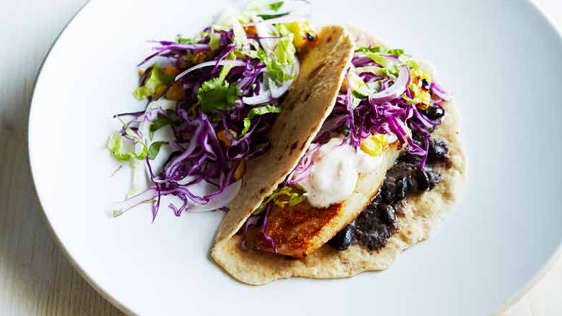 Spicy fish tacos