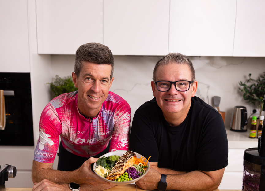 Our ambassadors, Matthew Keenan and Gary Mehigan